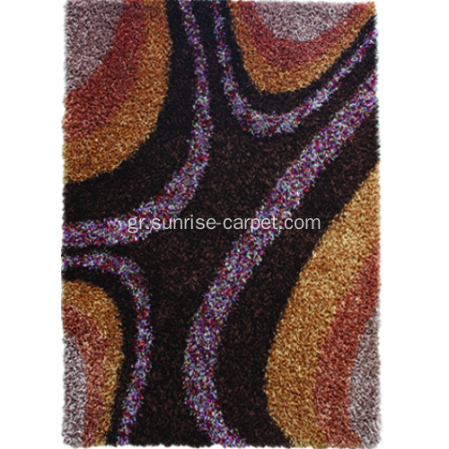 Polyester Viscose Shaggy Χαλί με σχέδιο